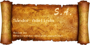 Sándor Adelinda névjegykártya